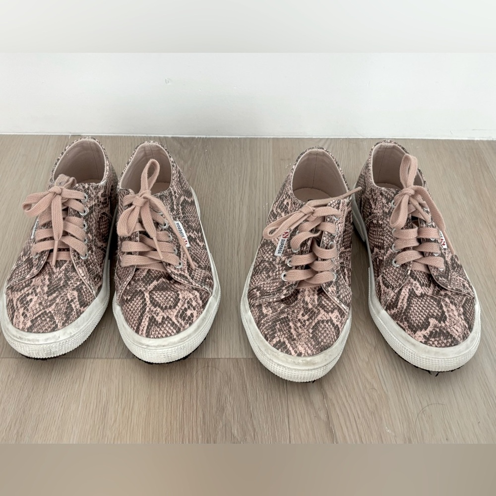 Superga Sneak Skin Sneakers. Girls Size 30 and 31